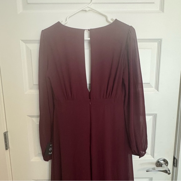 Lulu's All My Life Burgundy Long Sleeve Maxi Dress - Picture 6 of 7